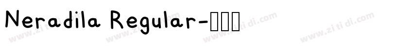 Neradila Regular字体转换